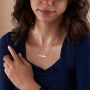 Custom Name Necklace, 14K Gold Plated Name Necklace